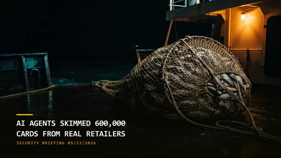 AI Agents Skimmed 600,000 Cards (09/23/2026)