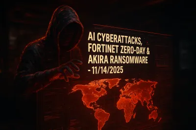 AI Cyberattacks, Fortinet Zero-Day & Akira Ransomware – 11/14/2025