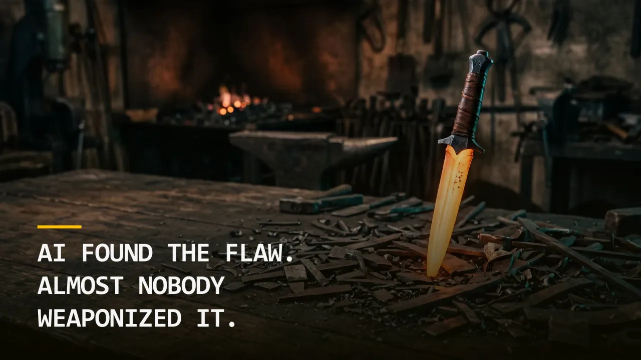 AI Found the Flaw. Almost Nobody Weaponized It.