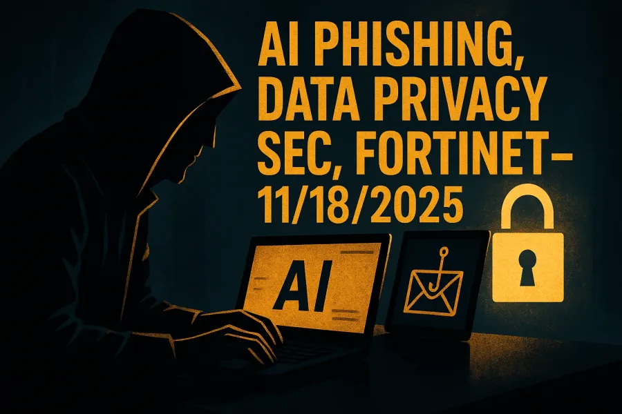 AI Phishing, Data Privacy, SEC, Fortinet – 11/18/2025