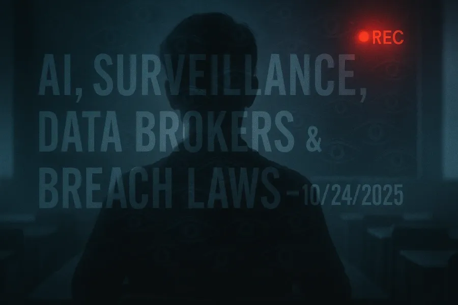 AI, Surveillance, Data Brokers & Breach Laws – 10/24/2025