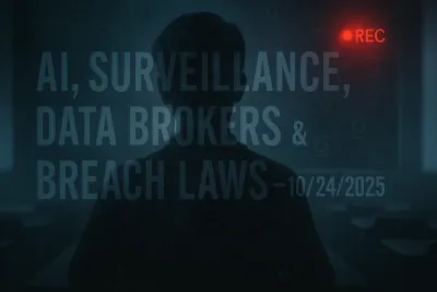 AI, Surveillance, Data Brokers & Breach Laws – 10/24/2025