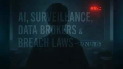 AI, Surveillance, Data Brokers & Breach Laws – 10/24/2025