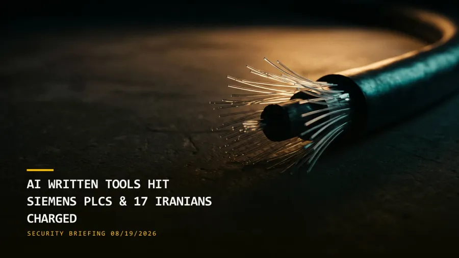 AI-Written Tools Are Now Hitting Siemens PLCs (08/19/2026)