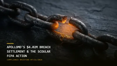 ApolloMD's $4.02M Breach Settlement & the Scoular FCPA Action (07/21/2026)