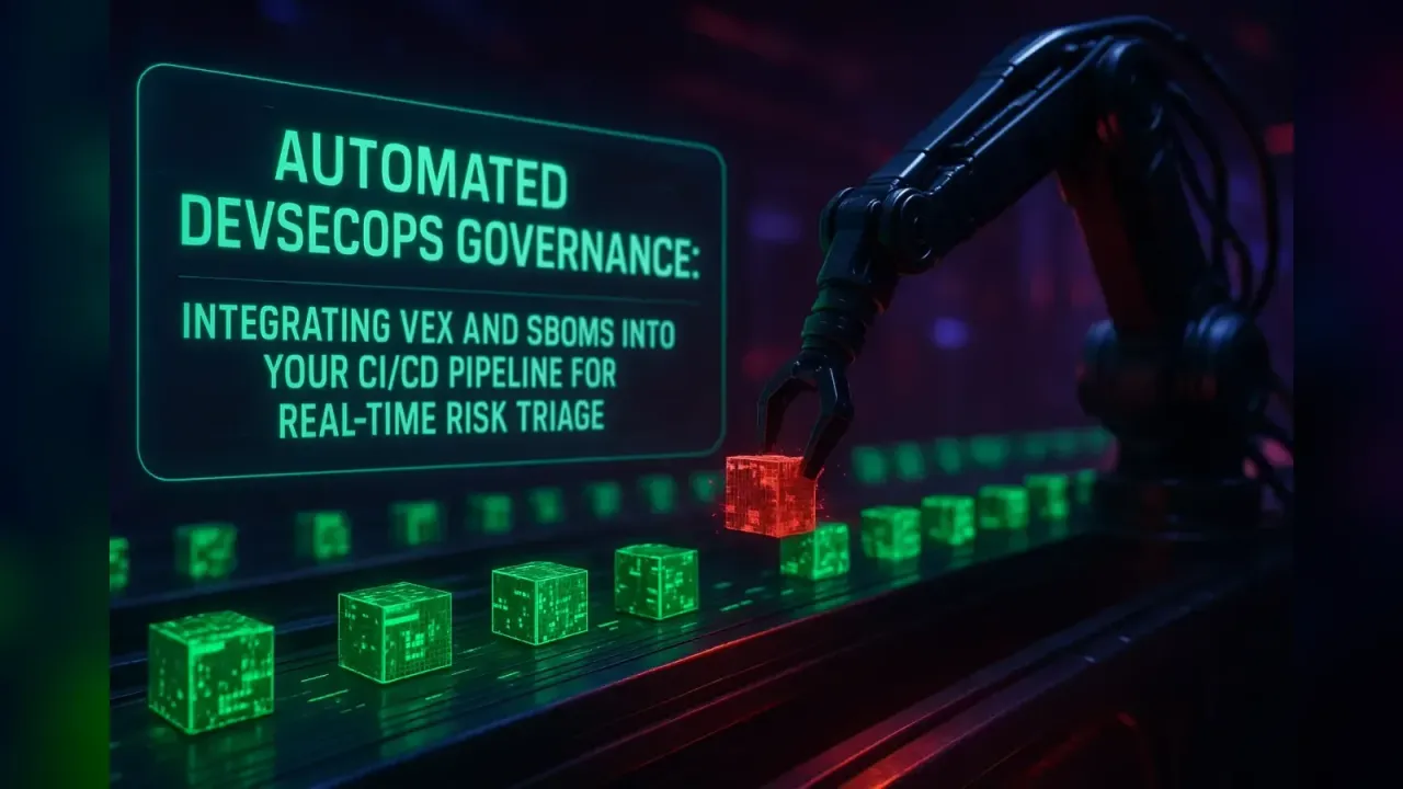 Automated DevSecOps Governance: Integrating VEX and SBOMs into Your CI/CD Pipeline for Real-Time Risk Triage