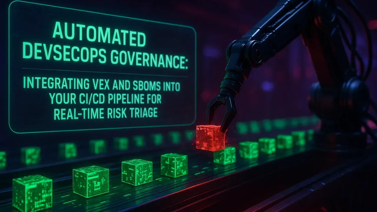 Automated DevSecOps Governance: Integrating VEX and SBOMs into Your CI/CD Pipeline for Real-Time Risk Triage