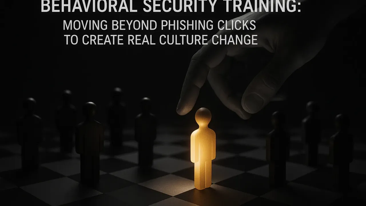 Behavioral Security Training: Moving Beyond Phishing Clicks to Create Real Culture Change