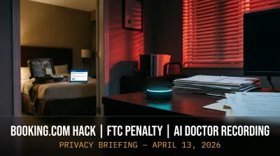 Booking.com Customers Warned of Data Hack, FTC Hits Publishing.com With $1.5M Penalty, Californians Sue AI Doctor Recorder