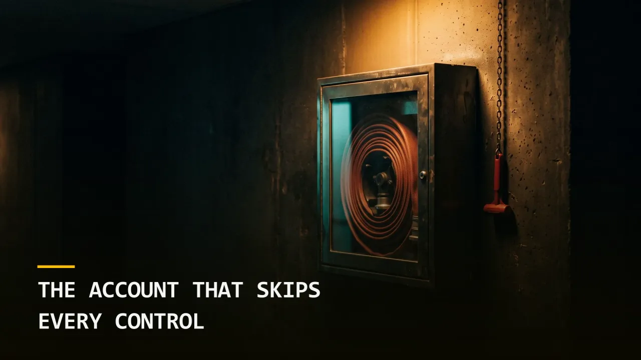 The Account That Skips Every Control