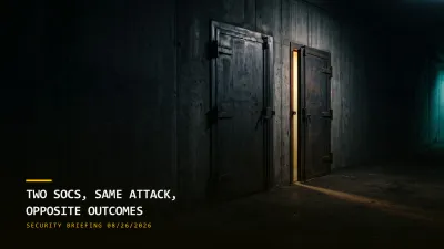 Two SOCs, Same Attack, Opposite Outcomes (08/26/2026)