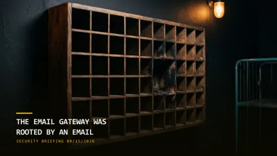 The Email Gateway Was Rooted by an Email (09/15/2026)
