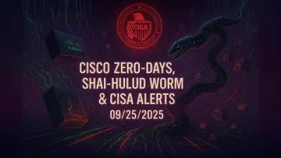 Cisco Zero-Days, Shai-Hulud Worm & CISA Alerts – 09/25/2025