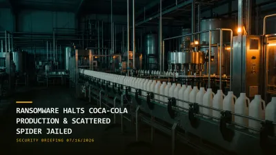 Ransomware Halts Coca-Cola Production & Scattered Spider Jailed (07/16/2026)