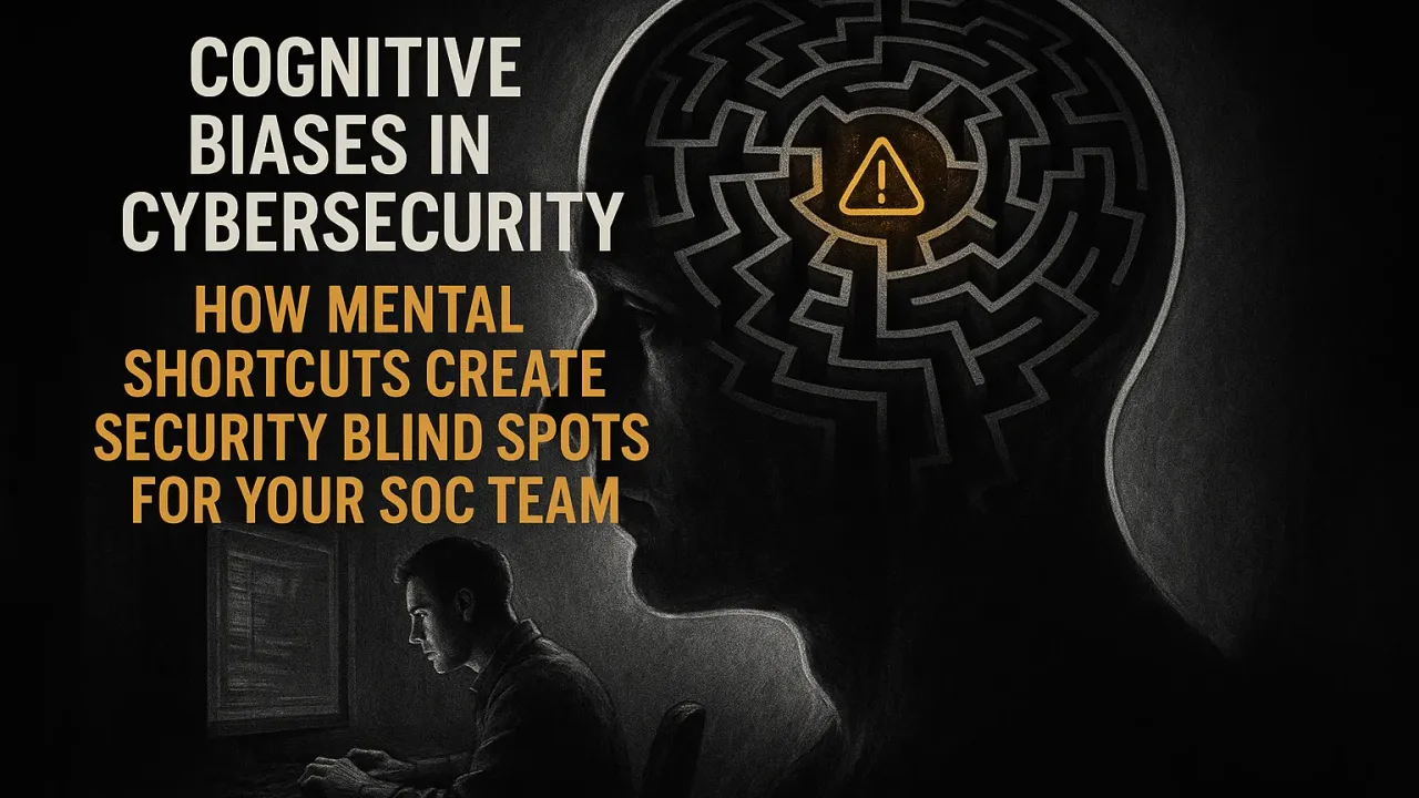 Cognitive Biases in Cybersecurity: How Mental Shortcuts Create Security Blind Spots for Your SOC Team