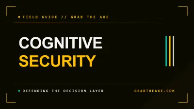 Cognitive Security: Defending the Decision Layer