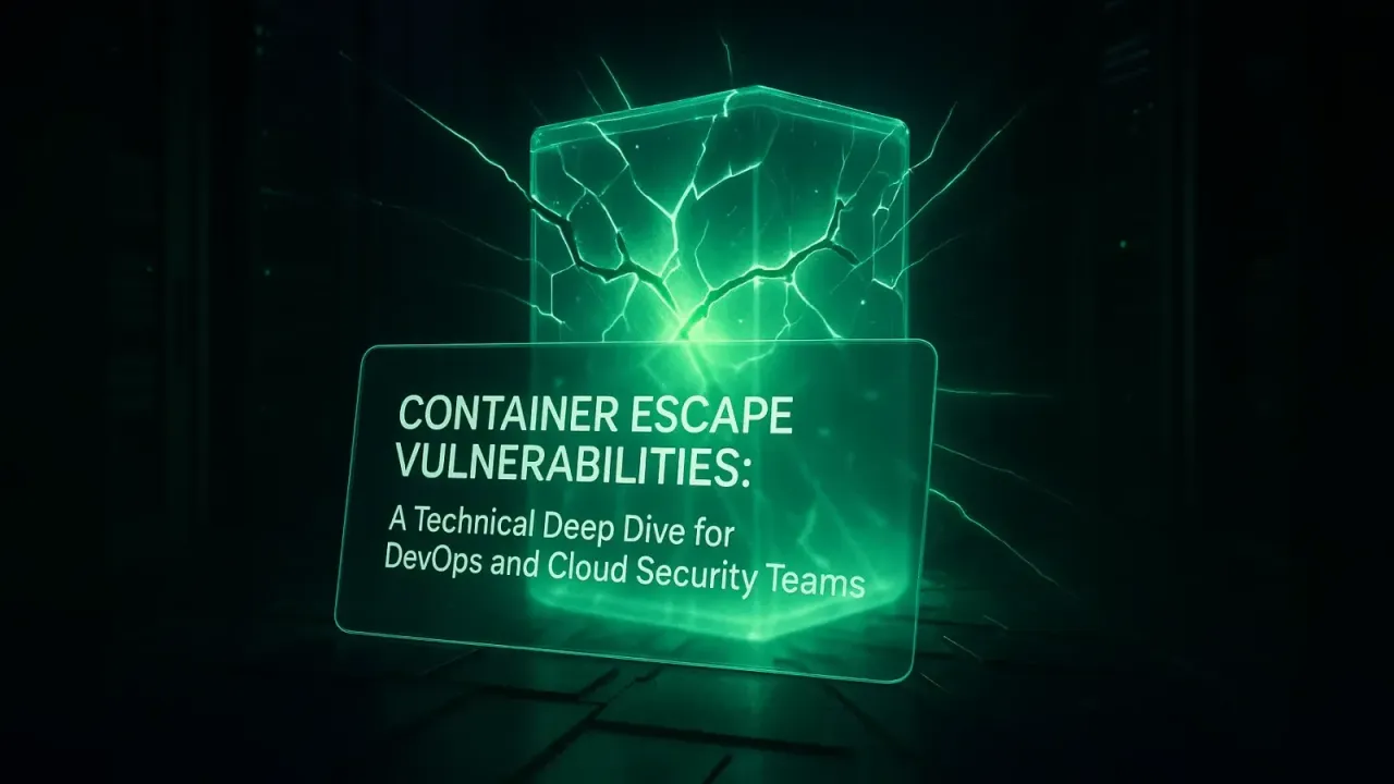 Container Escape Vulnerabilities: A Technical Deep Dive for DevOps and Cloud Security Teams