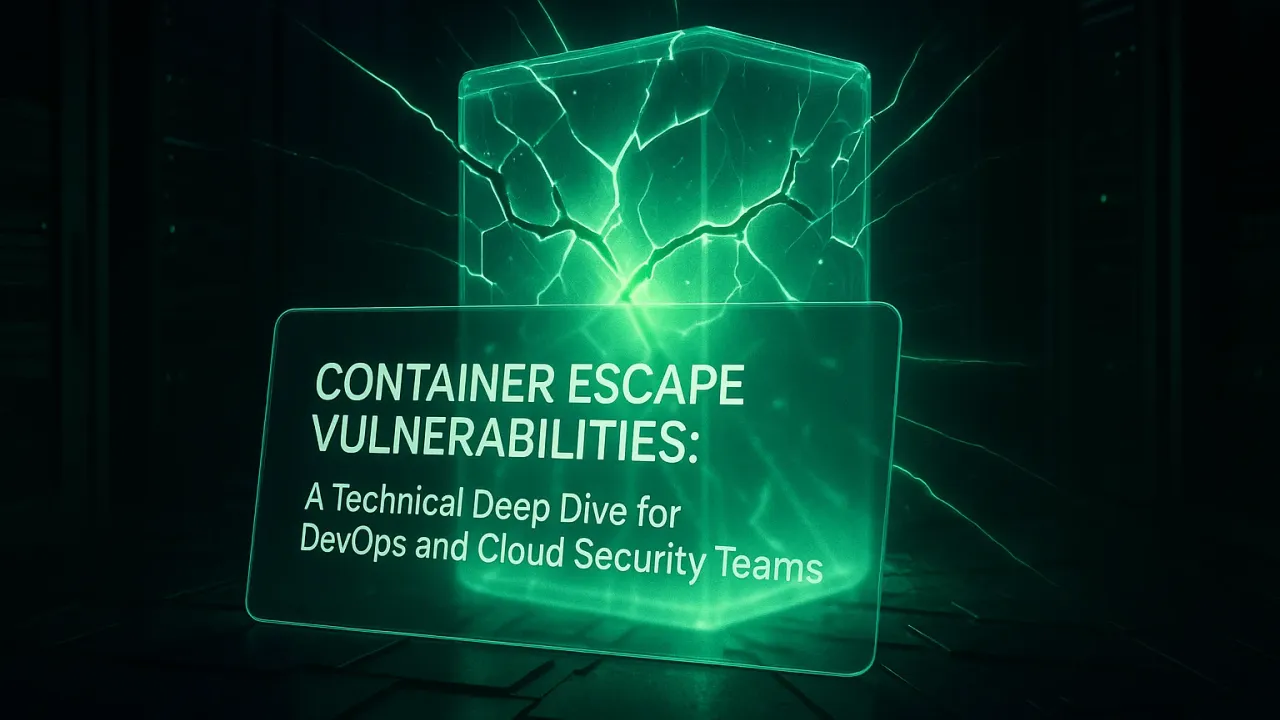 Container Escape Vulnerabilities: A Technical Deep Dive for DevOps and Cloud Security Teams