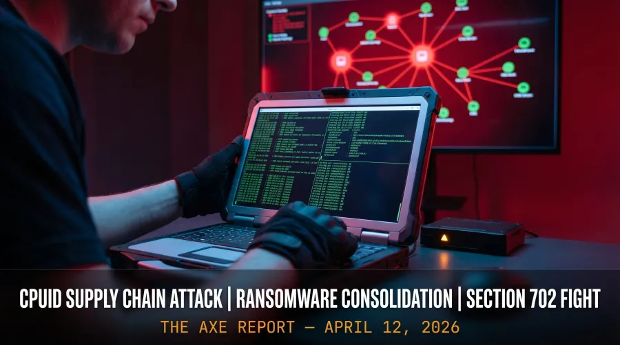 CPUID Supply Chain Attack Distributes STX RAT, Three Gangs Drive 40% of March Ransomware