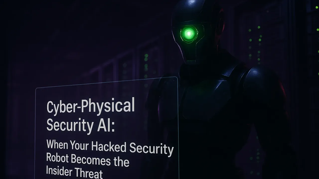 Cyber-Physical Security AI: When Your Hacked Security Robot Becomes the Insider Threat