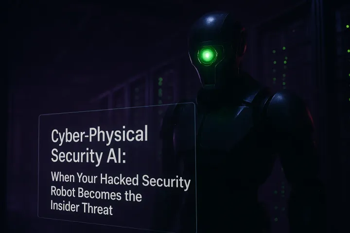 Cyber-Physical Security AI: When Your Hacked Security Robot Becomes the Insider Threat