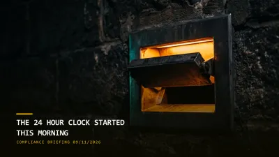 The 24-Hour Clock Started This Morning (09/11/2026)