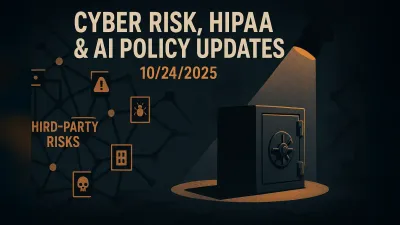 Cyber Risk, HIPAA & AI Policy Updates – 10/24/2025