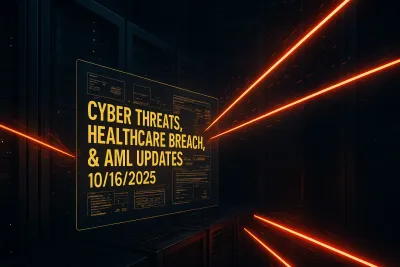 Cyber Threats, Healthcare Breach, & AML Updates – 10/16/2025