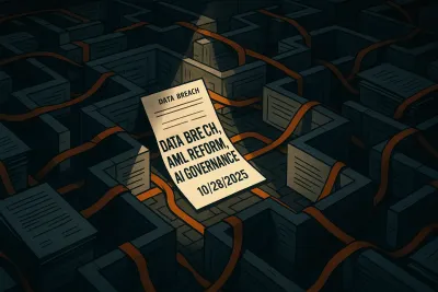 Data Breach, AML Reform, & AI Governance – 10/28/2025