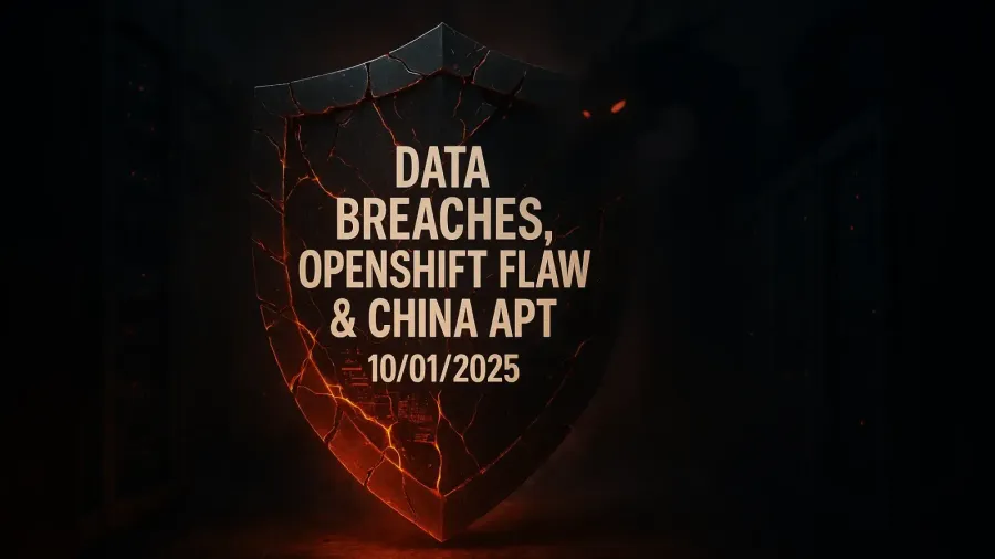 Data Breaches, OpenShift Flaw & China APT – 10/01/2025