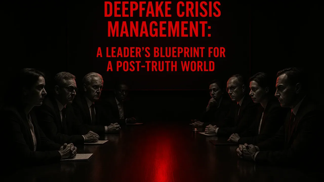 Deepfake Crisis Management: A Leader's Blueprint for a Post-Truth World