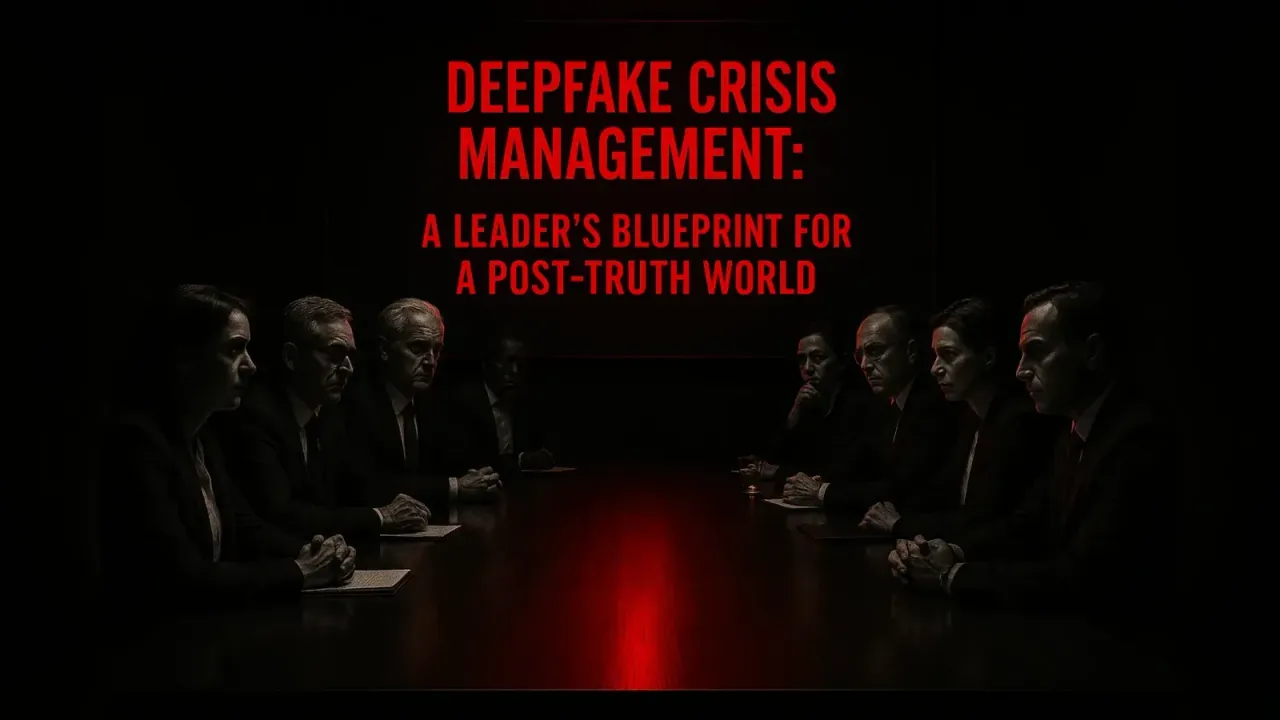 Deepfake Crisis Management: A Leader's Blueprint for a Post-Truth World