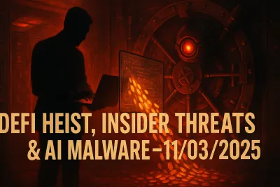 DeFi Heist, Insider Threats & AI Malware – 11/03/2025