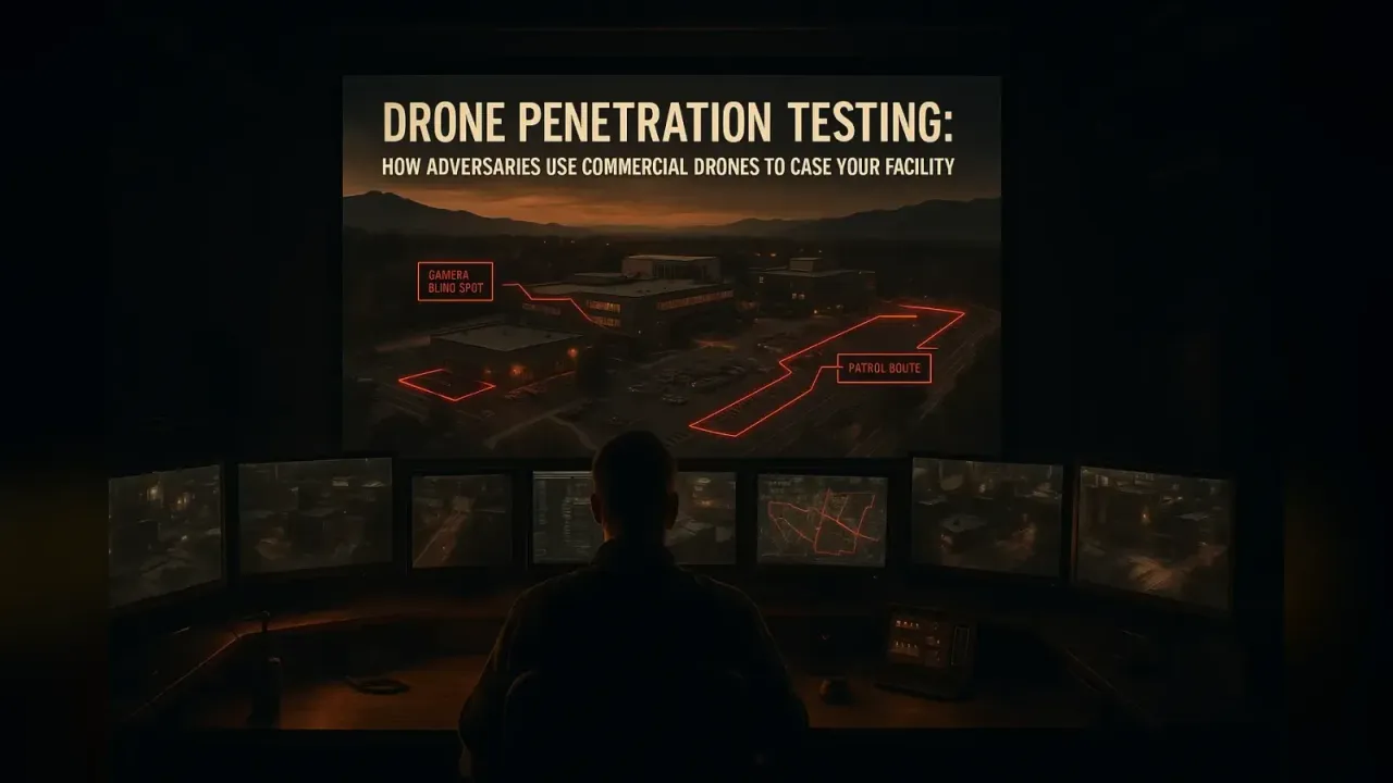 Drone Penetration Testing: How Adversaries Use Commercial Drones to Case Your Facility