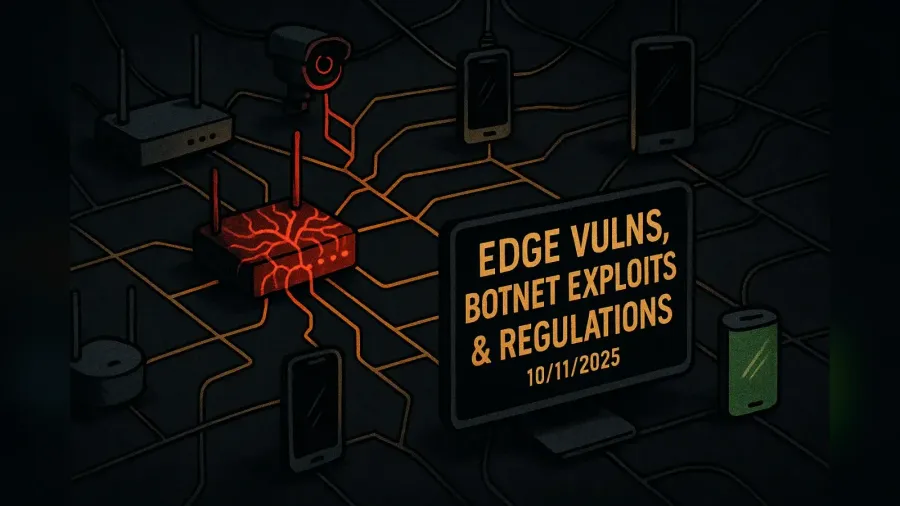 Edge Vulns, Botnet Exploits, & Regulations – 10/11/2025