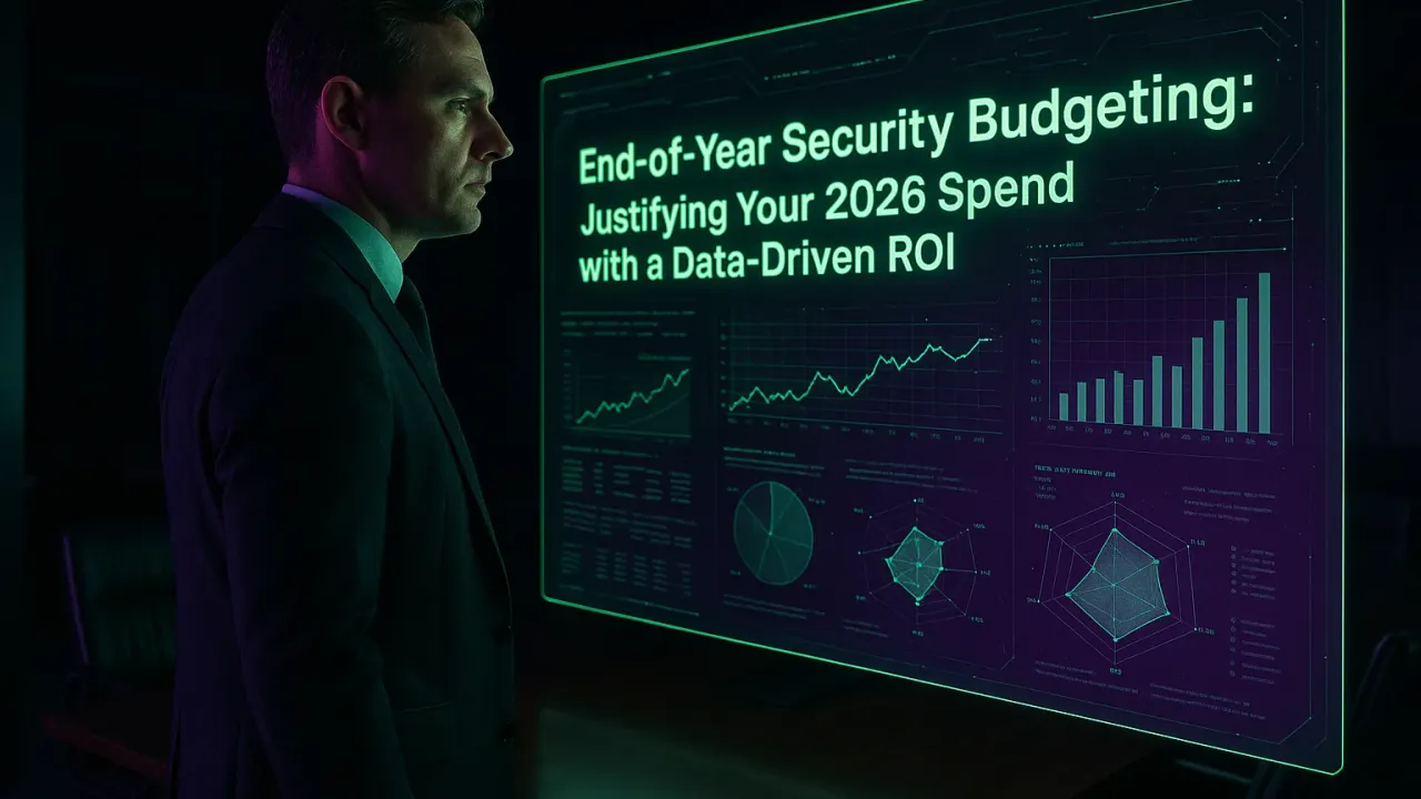 End-of-Year Security Budgeting: Justifying Your 2026 Spend with a Data-Driven ROI