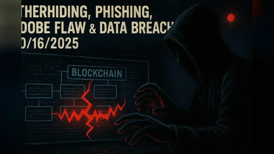 EtherHiding, Phishing, Adobe Flaw & Data Breach – 10/16/2025