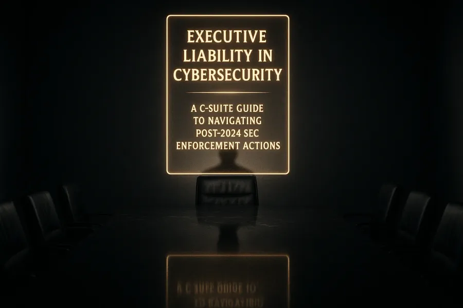 Executive Liability in Cybersecurity: A C-Suite Guide to Navigating Post-2024 SEC Enforcement Actions