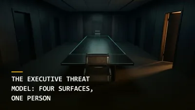 The Executive Threat Model: Four Surfaces, One Person