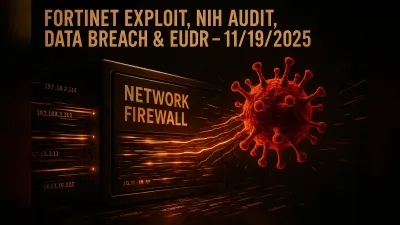 Fortinet Exploit, NIH Audit, Data Breach & EUDR – 11/19/2025