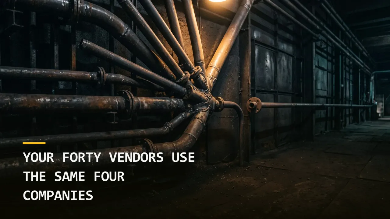 Your Forty Vendors Use the Same Four Companies