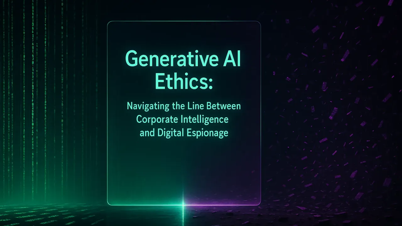 Generative AI Ethics: Navigating the Line Between Corporate Intelligence and Digital Espionage