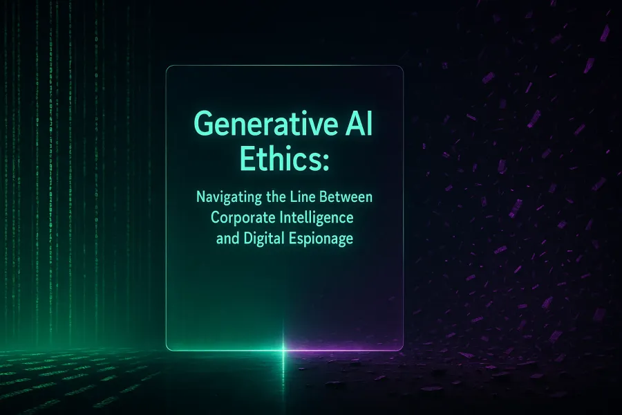 Generative AI Ethics: Navigating the Line Between Corporate Intelligence and Digital Espionage
