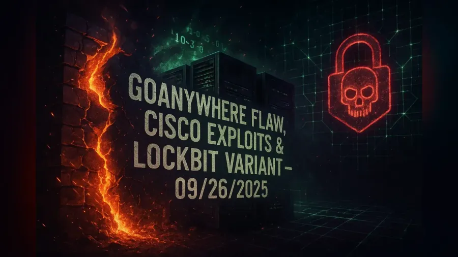 GoAnywhere Flaw, Cisco Exploits & LockBit Variant – 09/26/2025