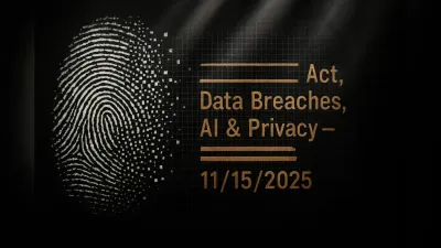 GUARD Act, Data Breaches, AI & Privacy – 11/15/2025