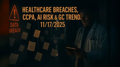 Healthcare Breaches, CCPA, AI Risk & GC Trends – 11/17/2025