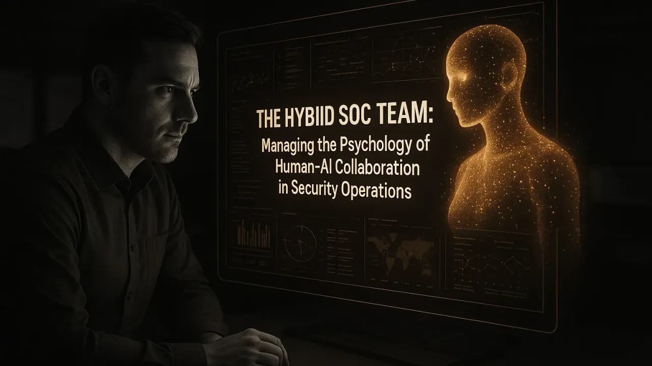 The Hybrid SOC Team: Managing the Psychology of Human-AI Collaboration in Security Operations