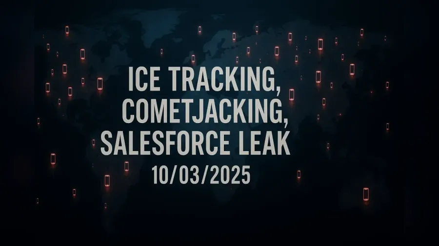ICE Tracking, CometJacking, Salesforce Leak – 10/03/2025