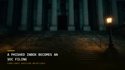 A Phished Inbox Becomes an SEC Filing at a Defense Supplier (08/07/2026)