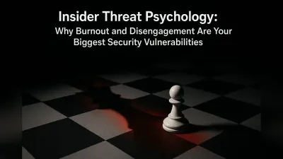 Insider Threat Psychology: Why Burnout and Disengagement Are Your Biggest Security Vulnerabilities
